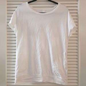 YSYOKOW - White Crew Neck Short Sleeve Top With Pockets